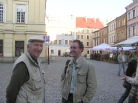 Clive Robbins & Simon Procter in old town of Lublin