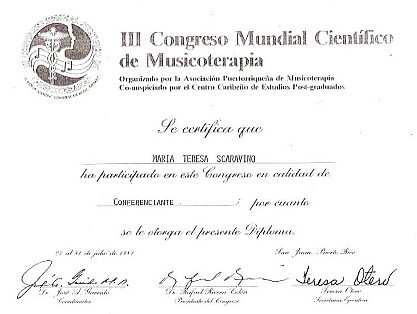 Teresa Scanavinos certificate as presenter
