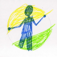 A mandala drawn to Faure's Pavane