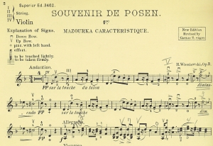 From Helen Bonny's collection of  violin music