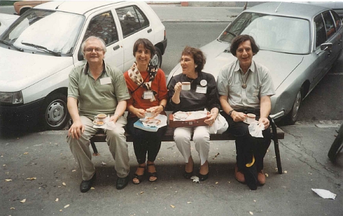 from the left,Olav Skille(Norway),Vida Celarec(Slovenia),Edith Boxill, Joseph Moreno