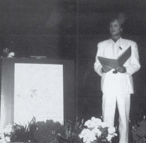 Hans-Helmut Decker-Voigt at the opening