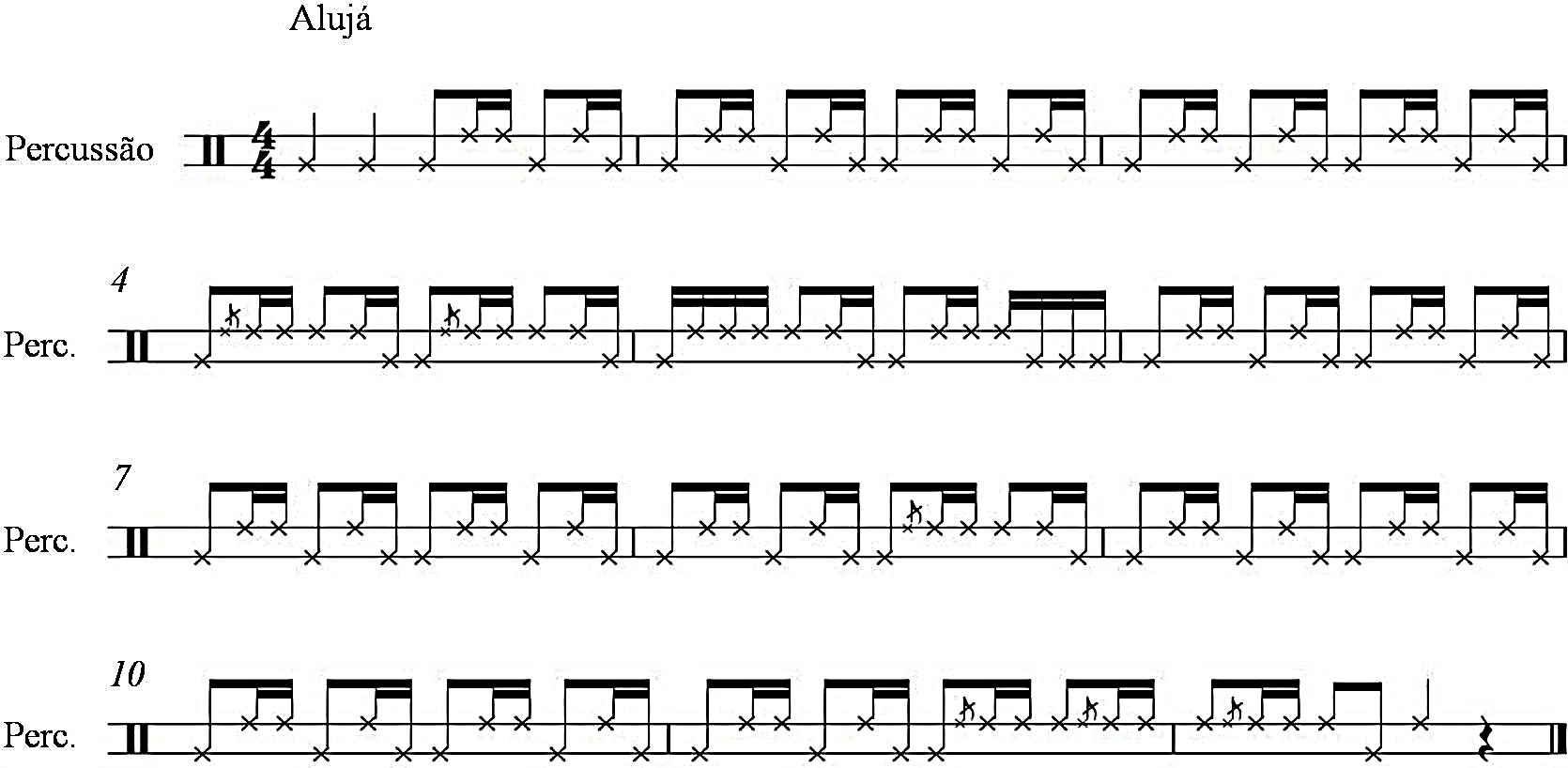 Music sheet 2. Aluja 