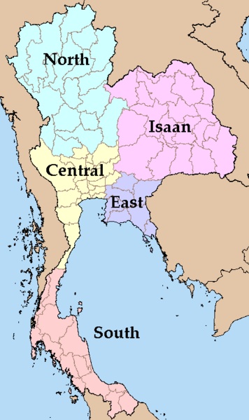 Map of Thailand